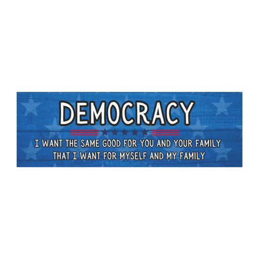 Democracy Car Magnet