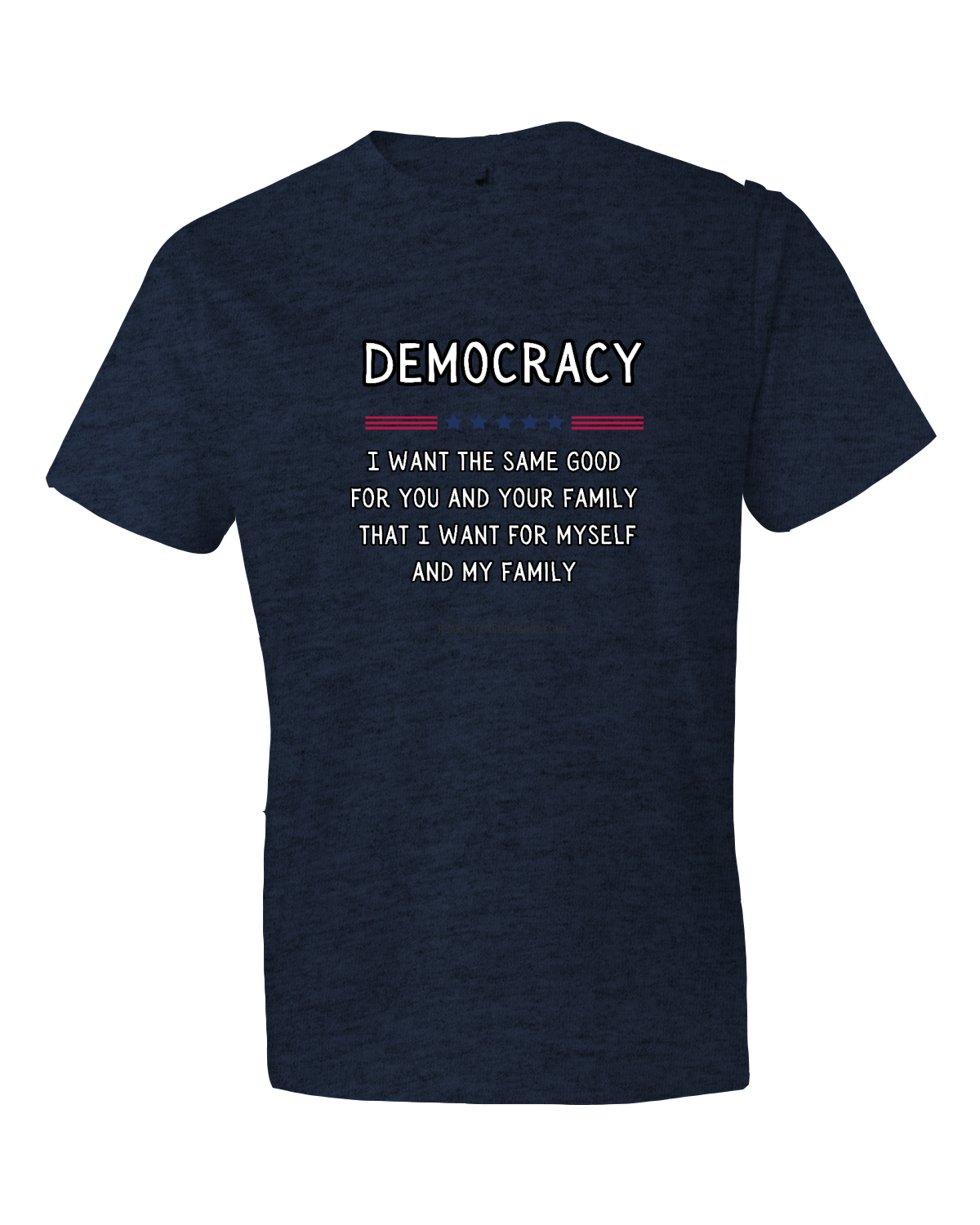 Democracy is love t-shirt, men's, unisex