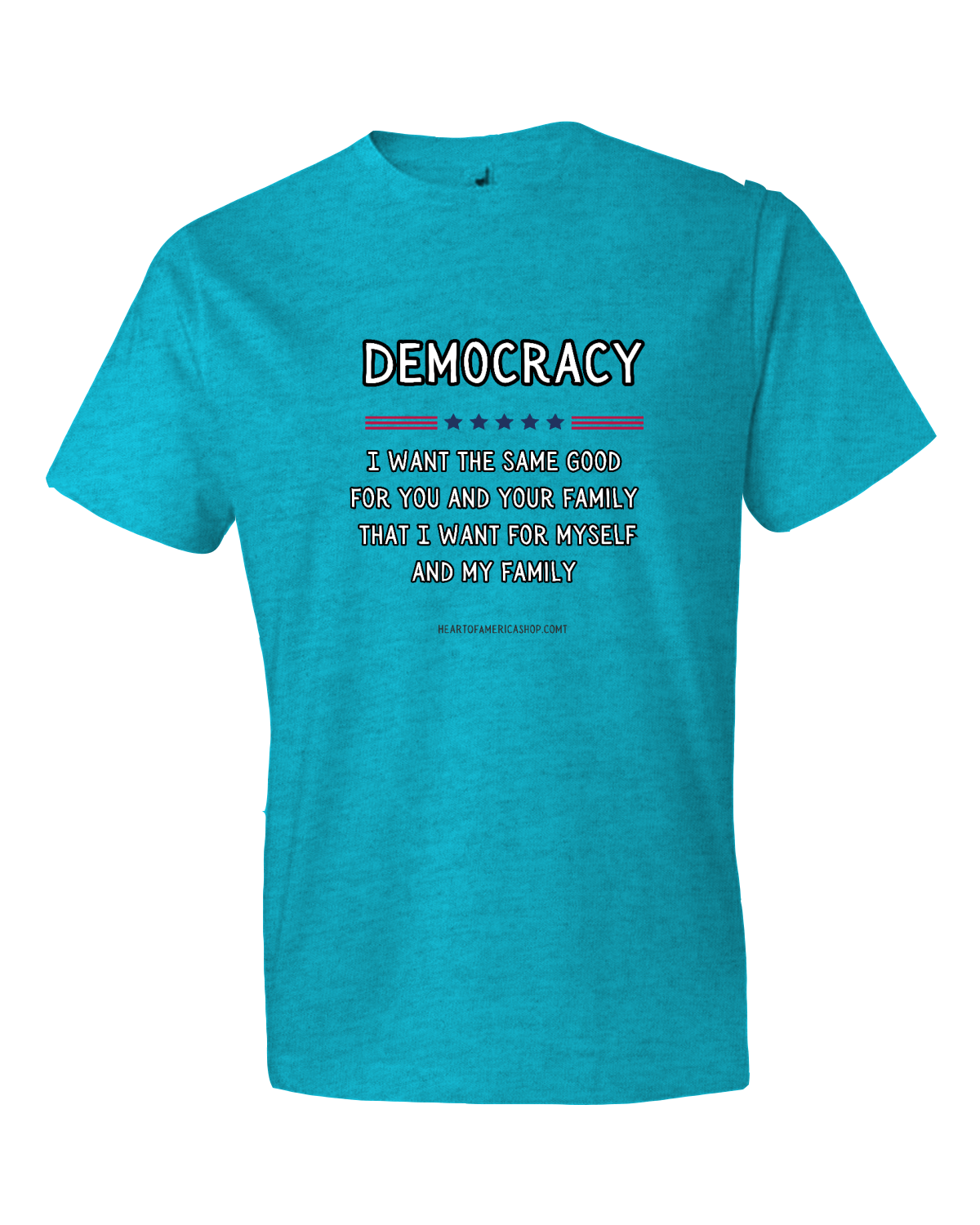 Democracy is love t-shirt, men's, unisex