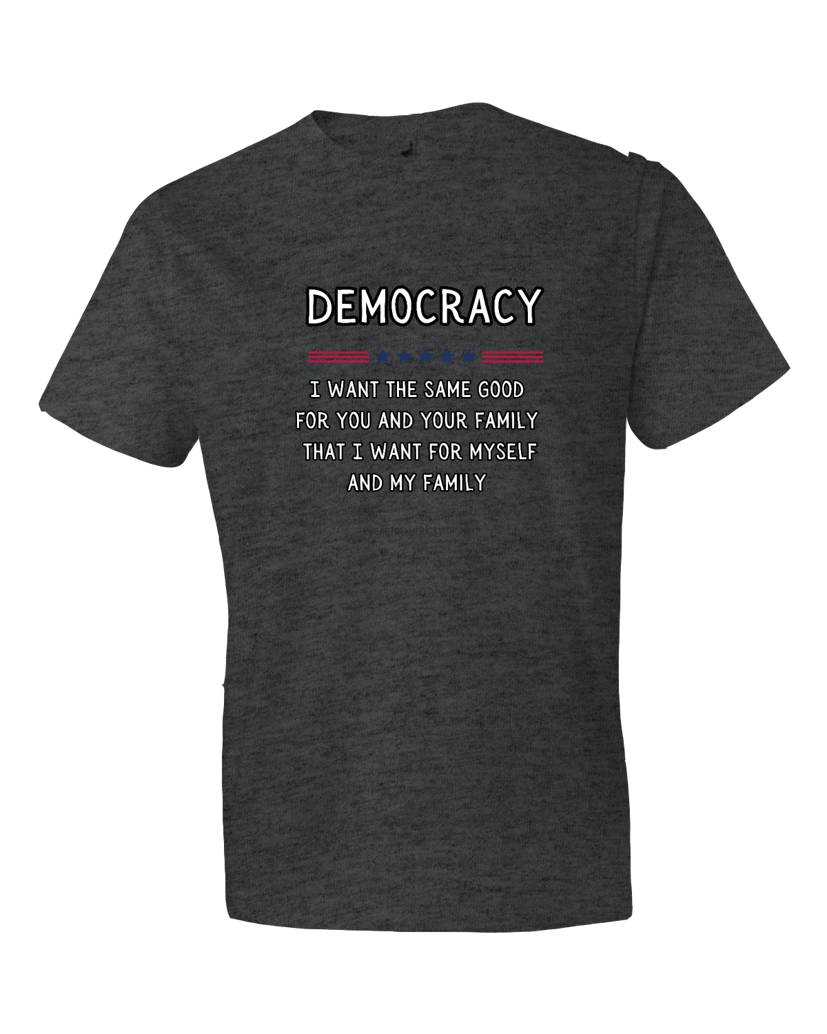 Democracy is love t-shirt, men's, unisex