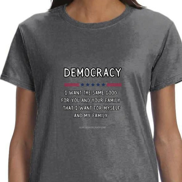 Democracy is love t-shirt