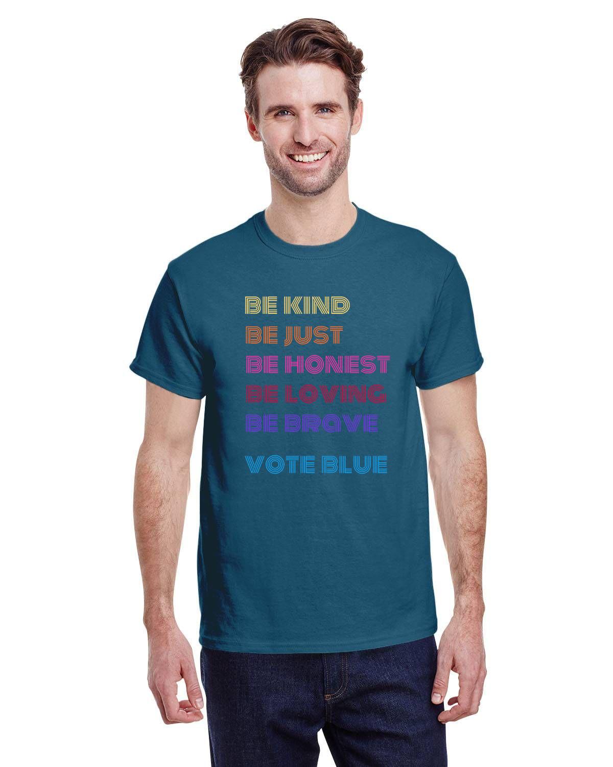 Be Kind and Vote Blue Unisex t-shirt