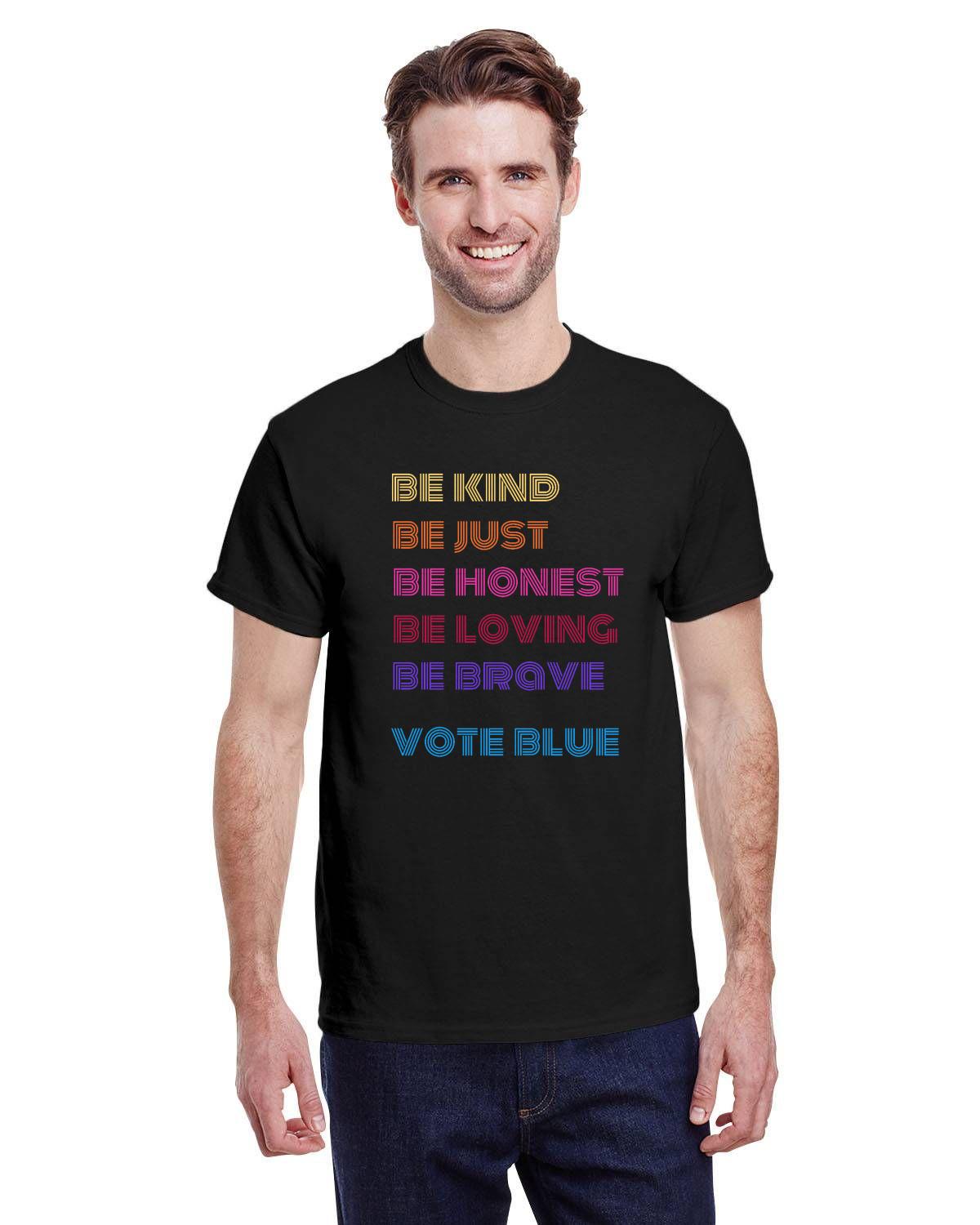 Be Kind and Vote Blue Unisex t-shirt