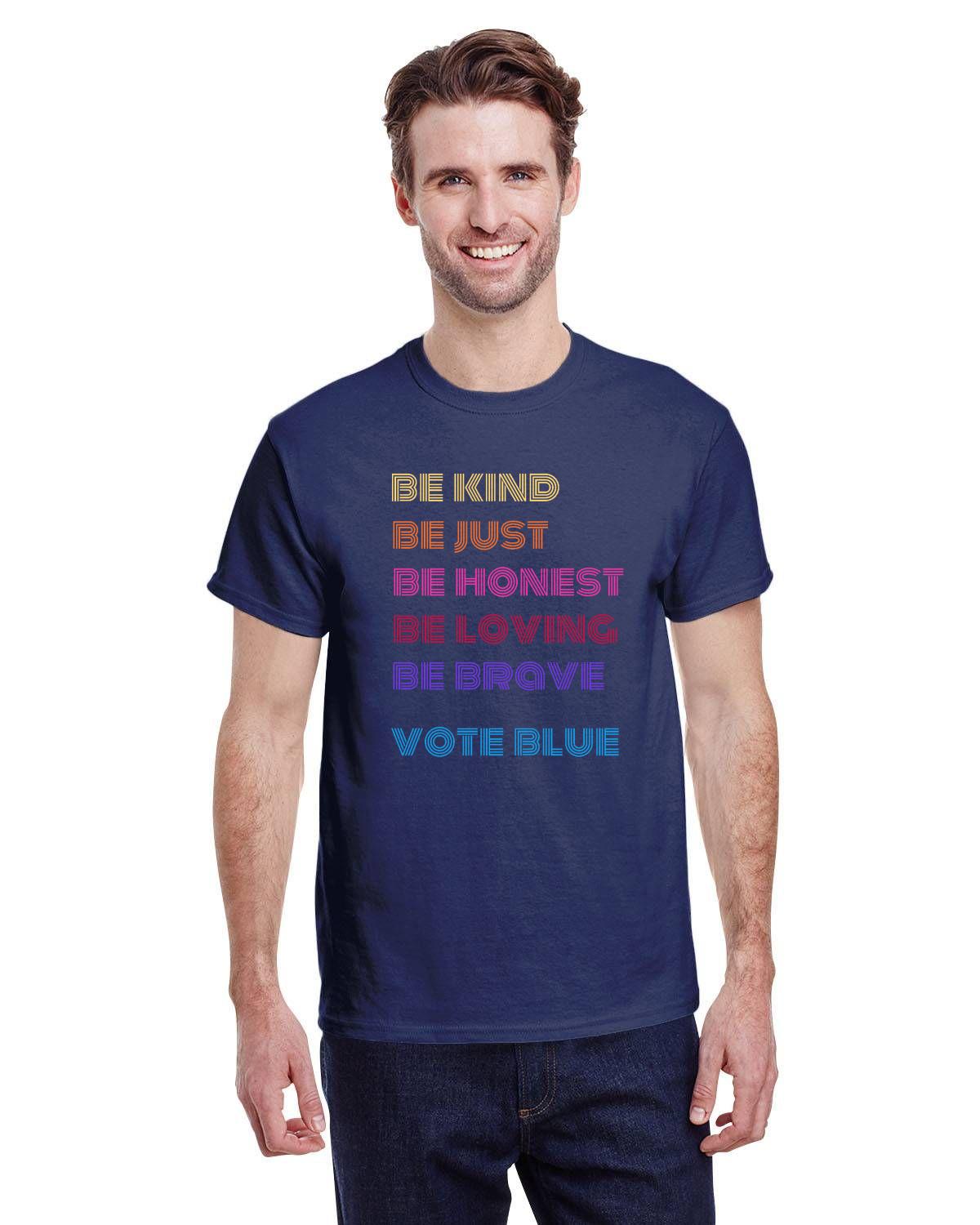 Be Kind and Vote Blue Unisex t-shirt