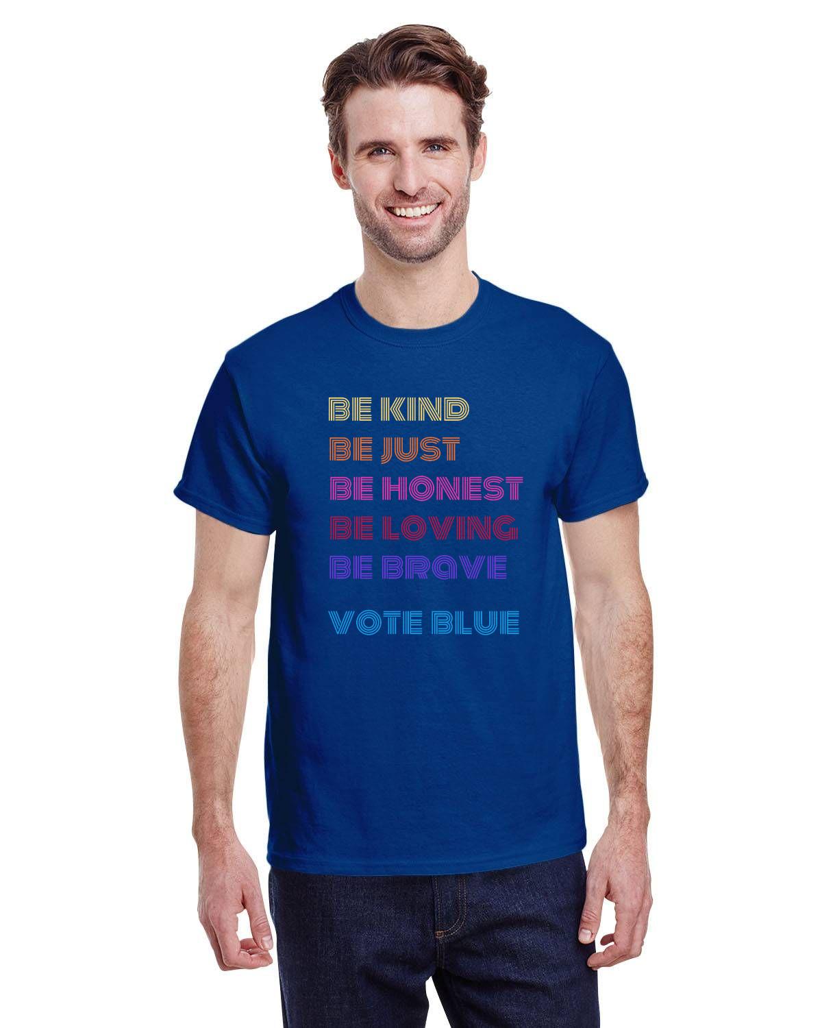 Be Kind and Vote Blue Unisex t-shirt